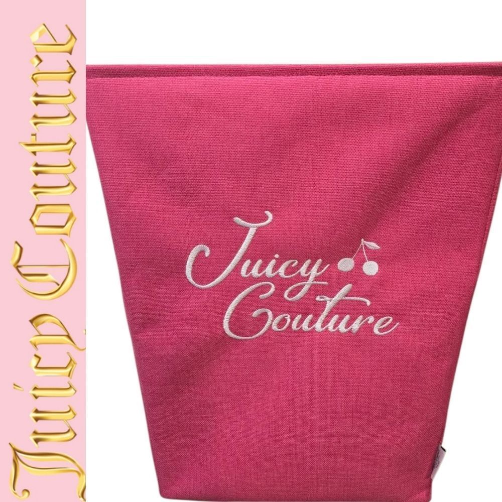 Juicy Couture Home Signature Logo  Cherry Laundry Basket